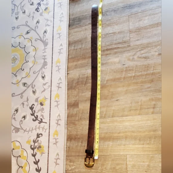 Levi's Vintage Brown Leather Belt with Brass Buckle Medium/27-31⚜️🤎⚜️ - Picture 4 of 8
